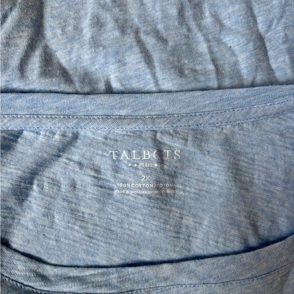 TALBOTS - Heart Spangled Banner Tee - Crew Neck Top Shirt USA - Picture 4 of 4